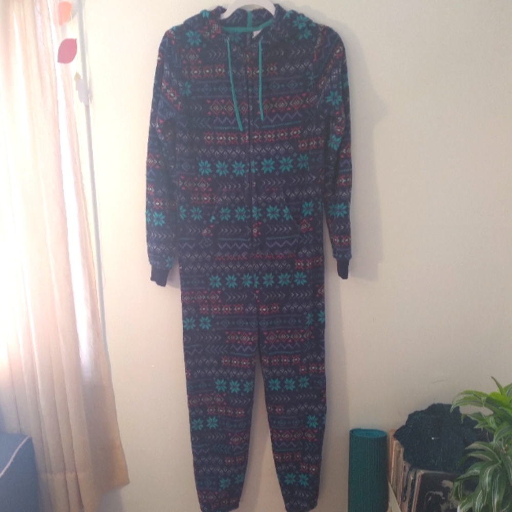 Fleece plush onesie pajamas